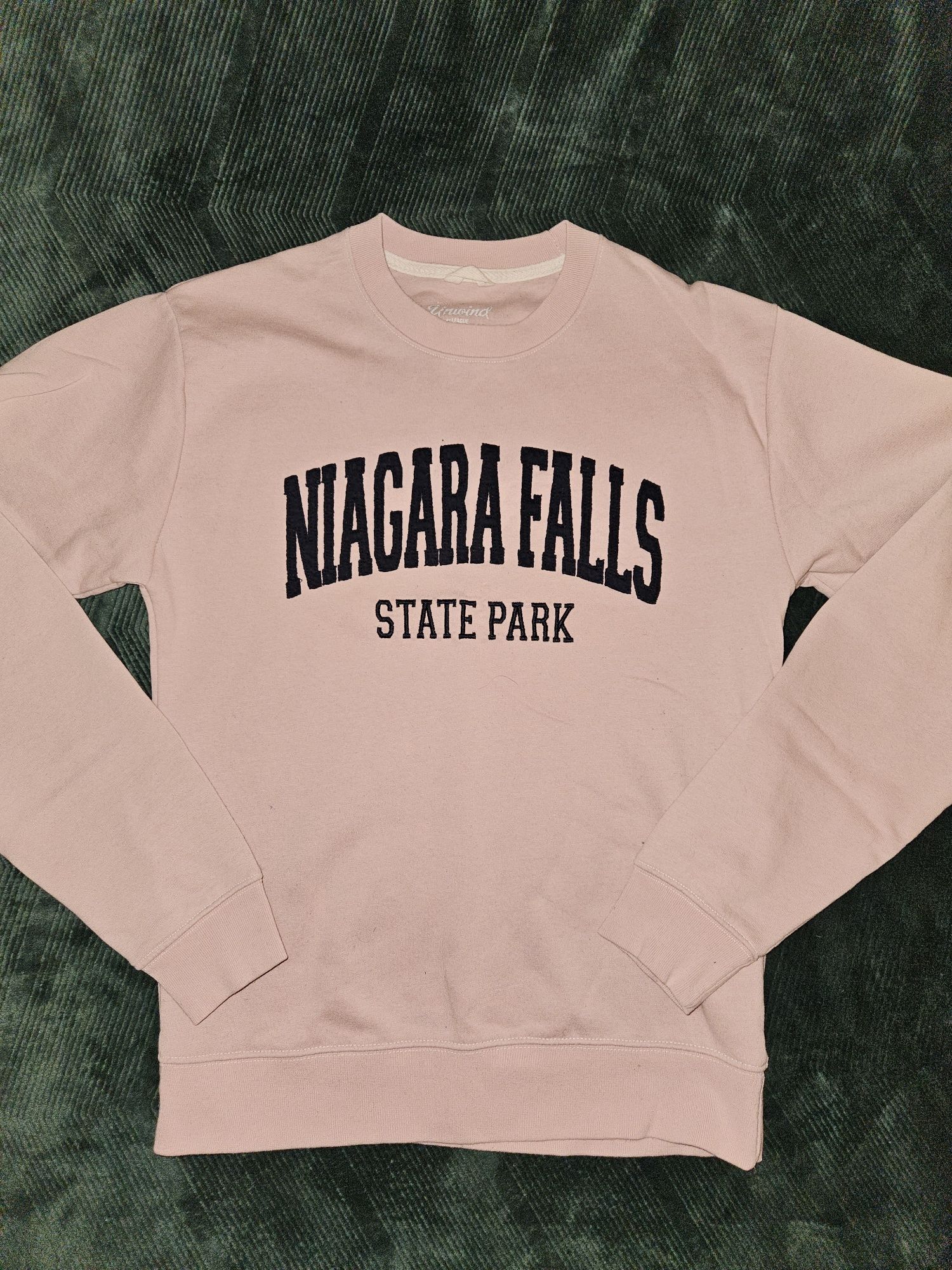 Bluza unisex Niagara Falls USA - unikat ! r. S 36 pudrowy róż