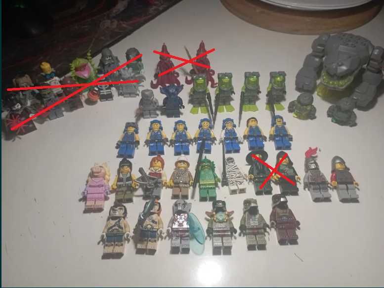 Figurki lego minifigures, dc, harry potter, power miners