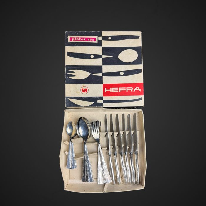 Komplet sztućcy Hefra wzór Wschodni sztućce plater 24szt B5/031604