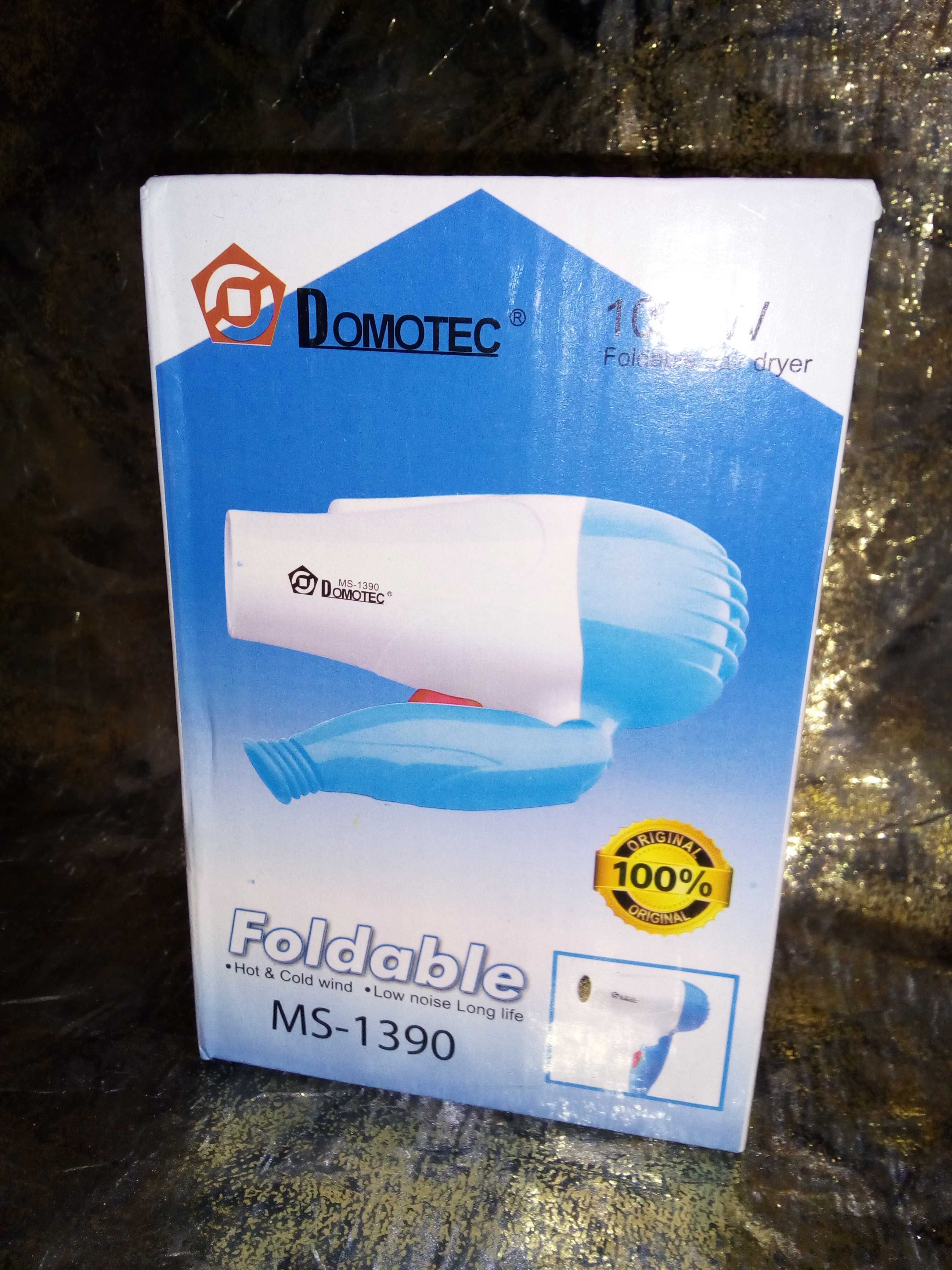 Фен для волосся дорожній складаний Domotec MS-1390 Foldable 1000W