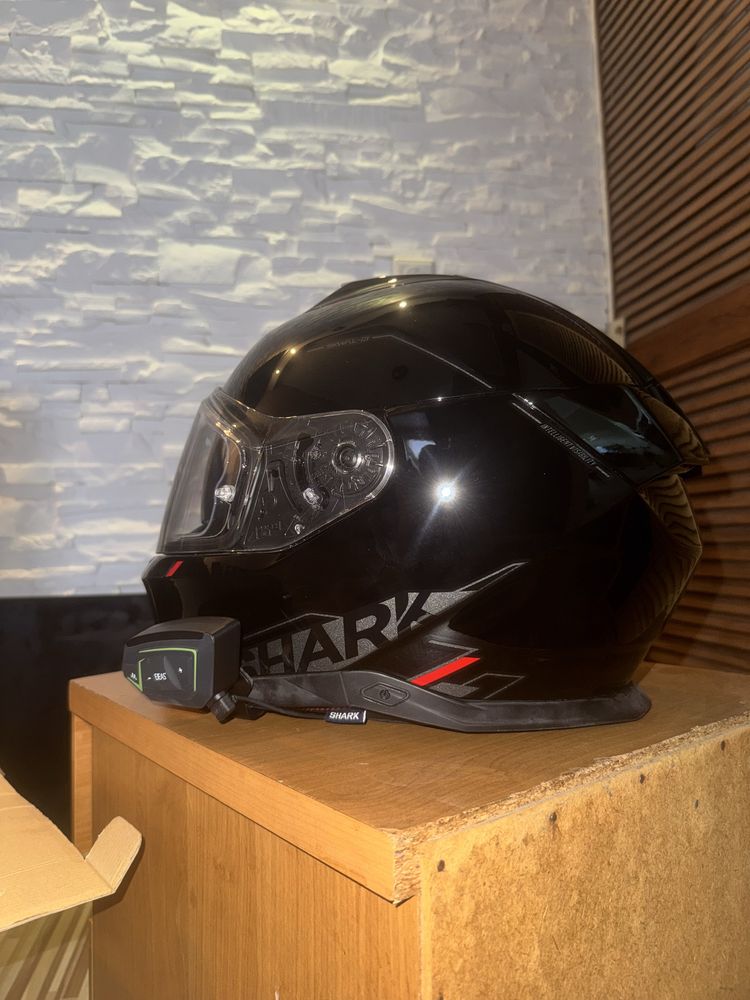Kask motocyklowy SHARK XS + interkom