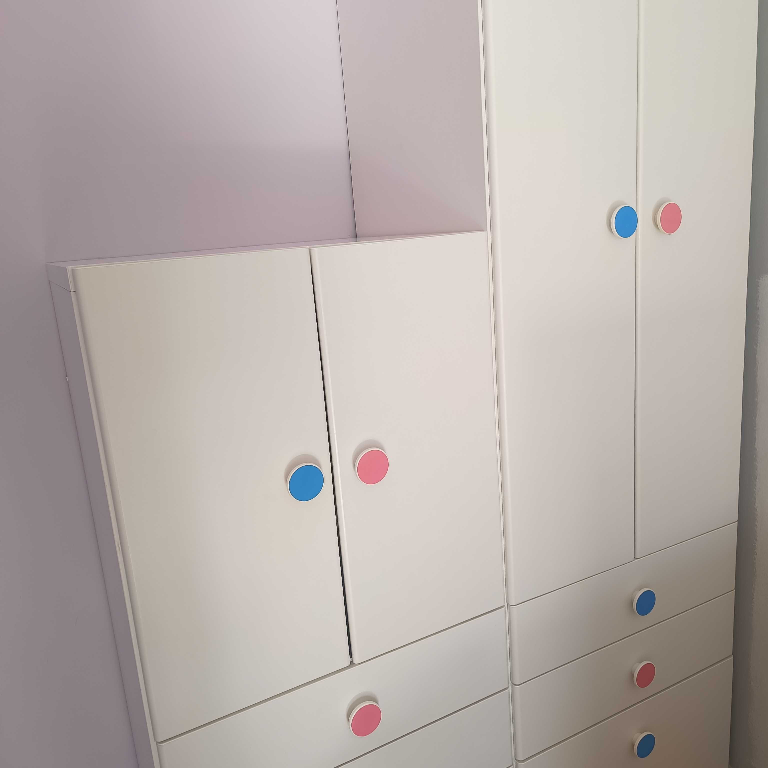 Zestaw mebli dziecięcych Ikea Stuva, szafa i szafka