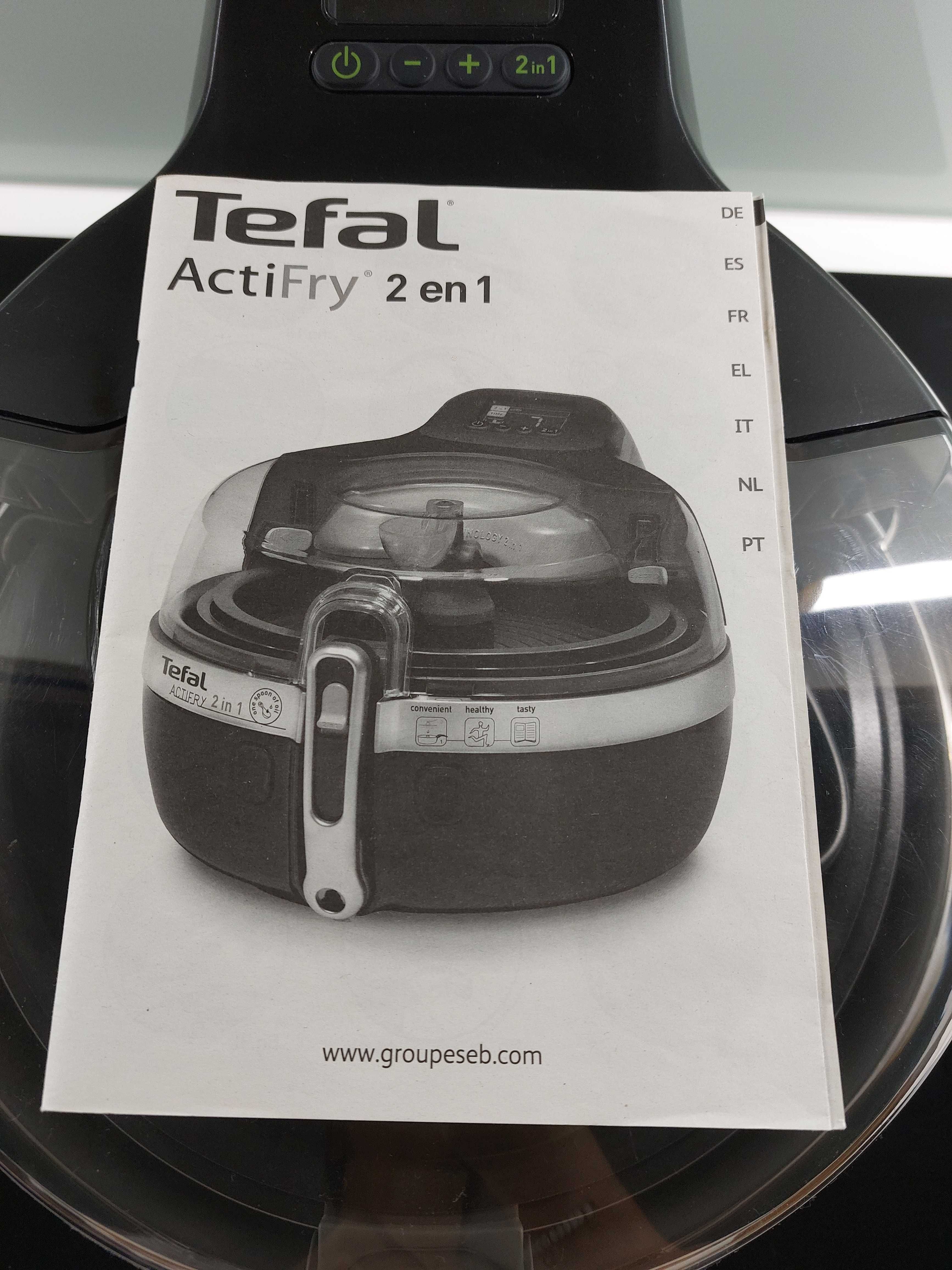 Air Fryer Tefal Fritadeira Actifry 2 em 1 (Preta)