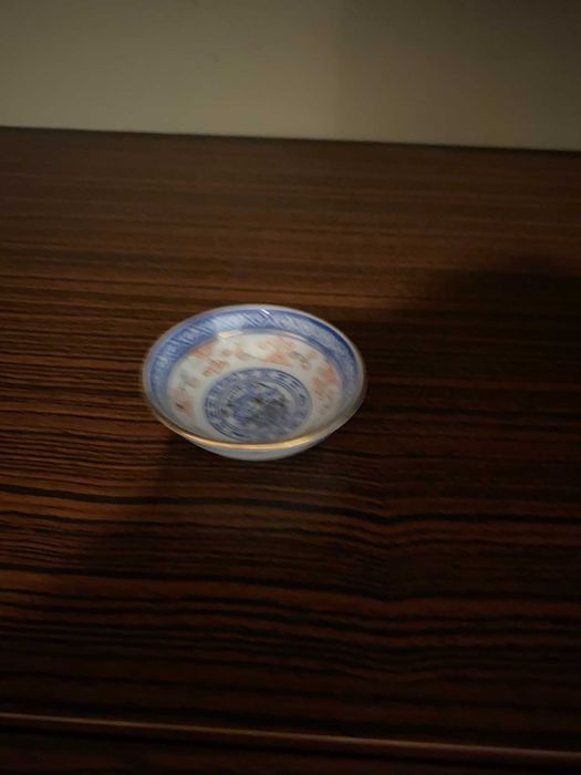 tacinha chinesa pequena para molhos tons azul