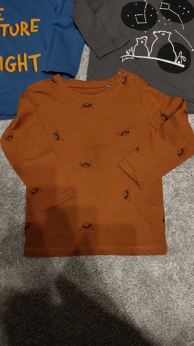 3x longsleeve koszulka z długim rękawem Reserved rozm. 86