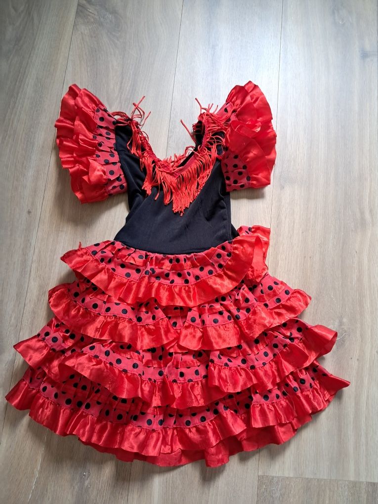 Flamenco hiszpanka 92, 18-24 sukienka strój przebranie