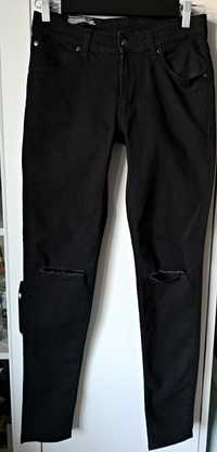 Czarne jeansy Spodnie z wysokim stanem Cheap Monday M jak nowe