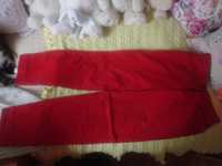 Czerwone spodnie vintage; rozmiar L