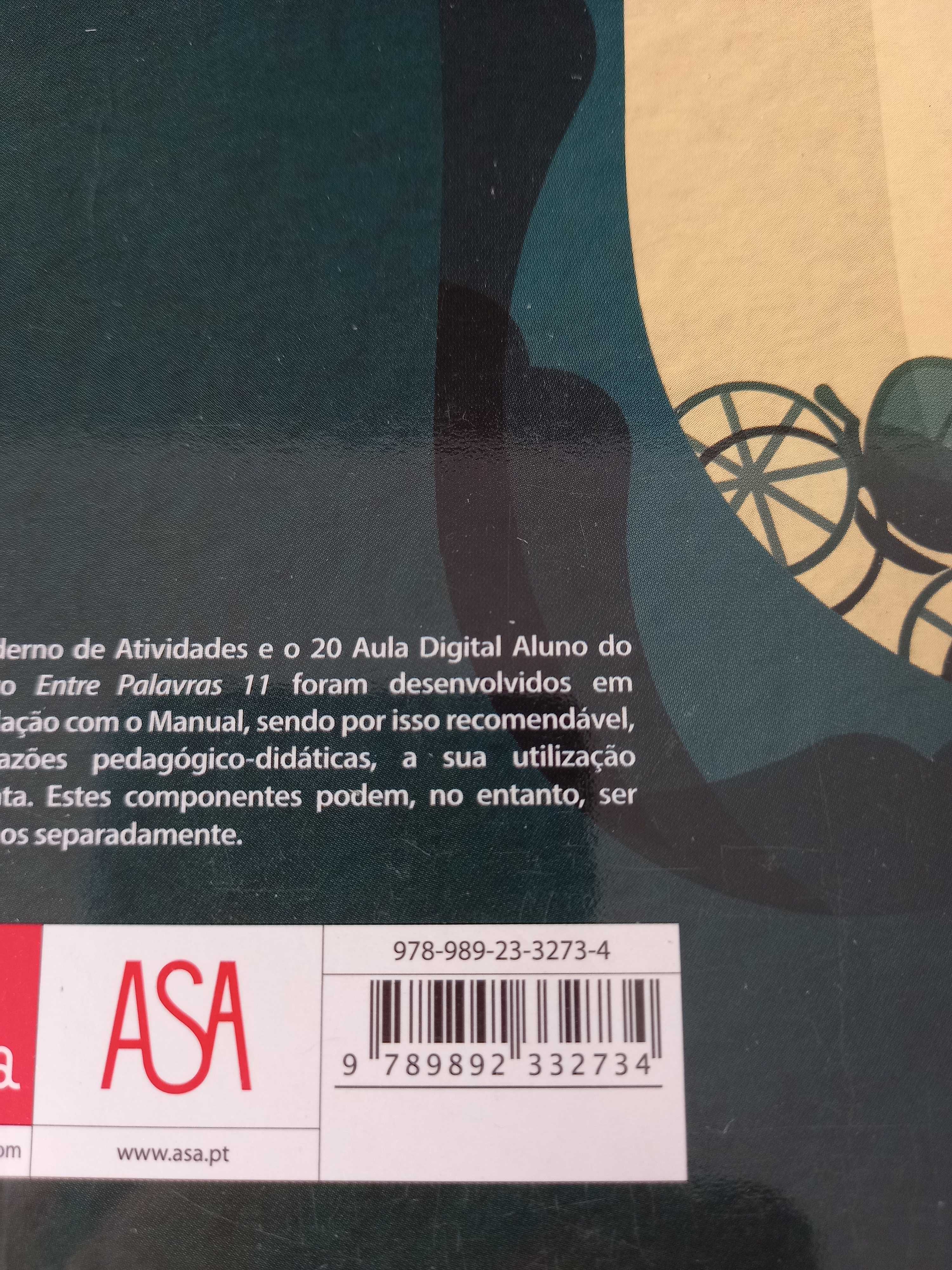 Caderno Atividades Português Entre Palavras-11ºAno ISBN nas Fotos