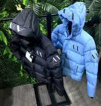 Куртка мужская Armani Exchange пуховик зимний голубой
