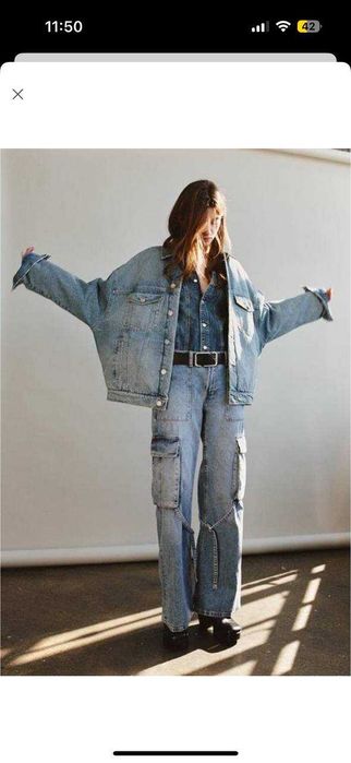 Стьобана куртка Zara з відкладним коміром