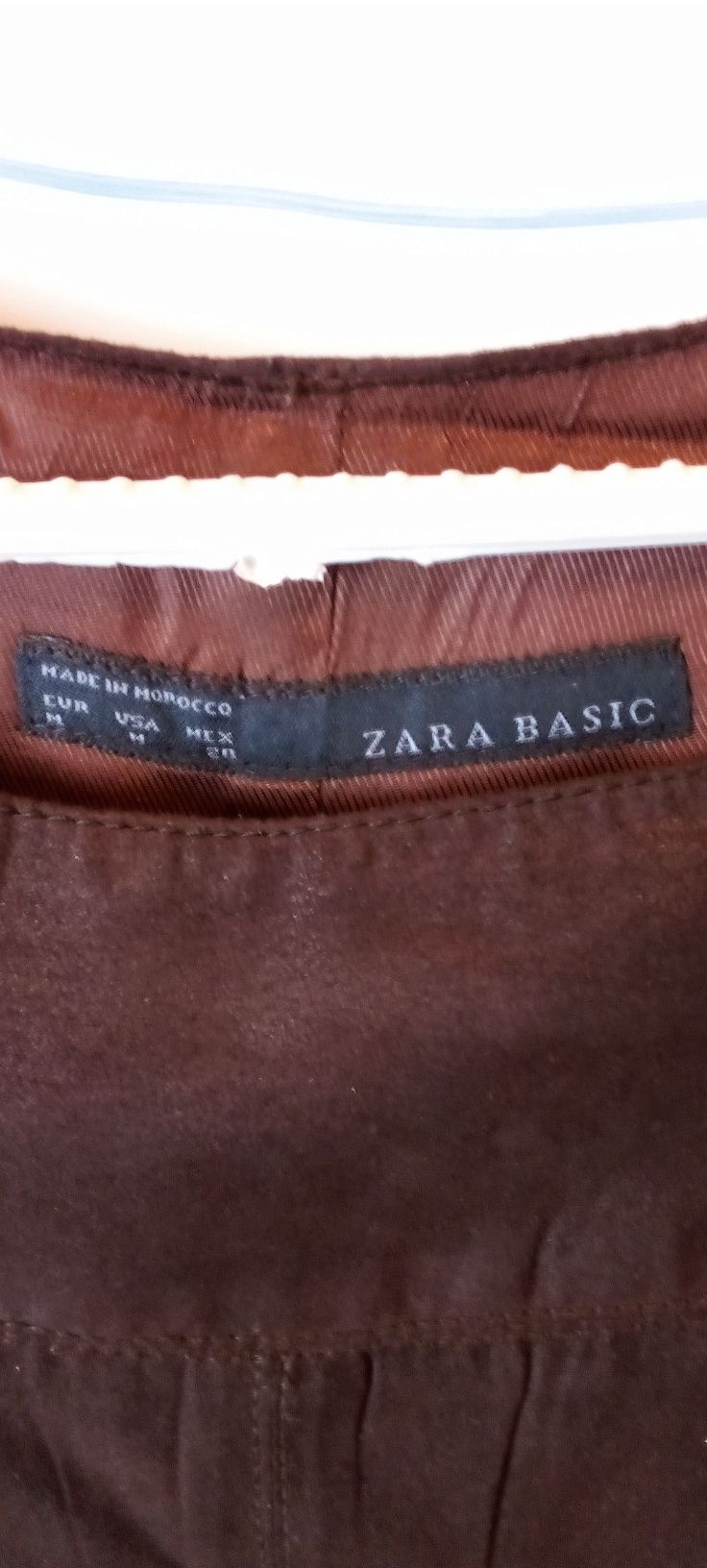 Vestido castanho, Zara, tamanho M