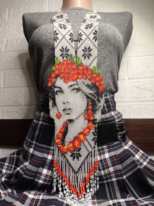 Гердан з бісеру Криза Кривулька Кольє  Силянка Вишиванка