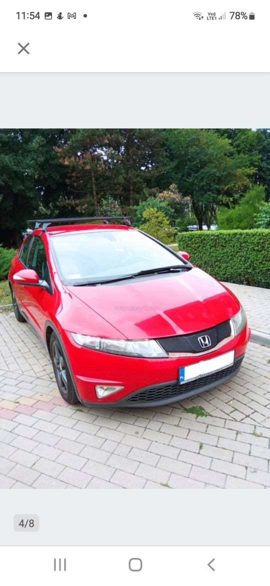 Bagarznik rowerowy dedykowany honda civic ufo 1 raz założone