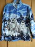 Bluza polarowa z wilkami damska r M