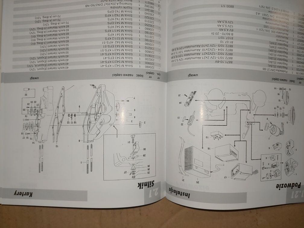 Nowy katalog czesci instrukcja obsługi simson sr50 sr80 silnik rama