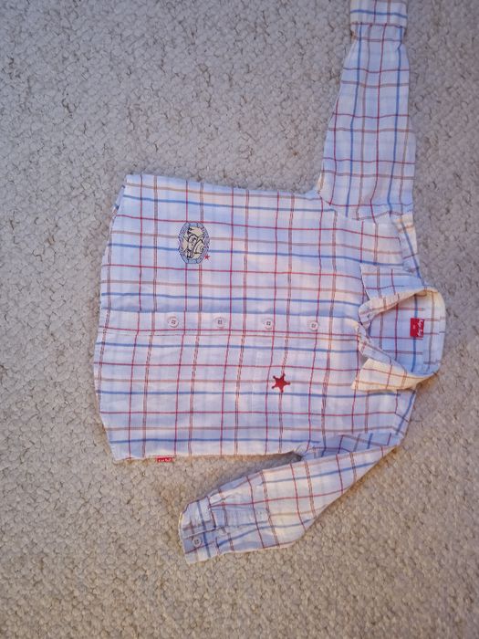 sportowa koszula w kratę dla chłopca Tup Tup. rozm. 92 cm