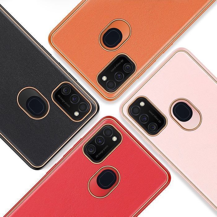 Etui Dux Ducis Yolo Skórzane Samsung Galaxy M30s - Czerwony