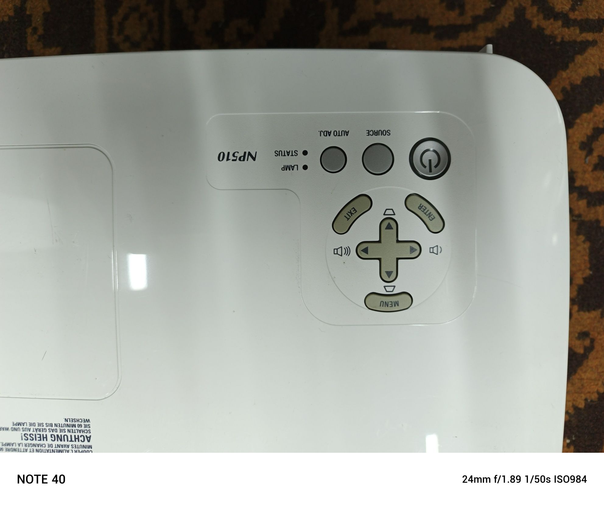 Projektor NEC np510