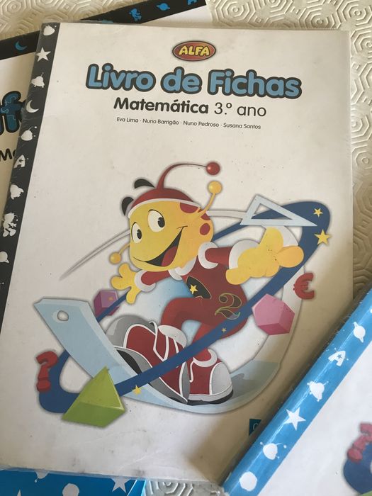 Manual escolar matemática 3 ano e livros de fichas