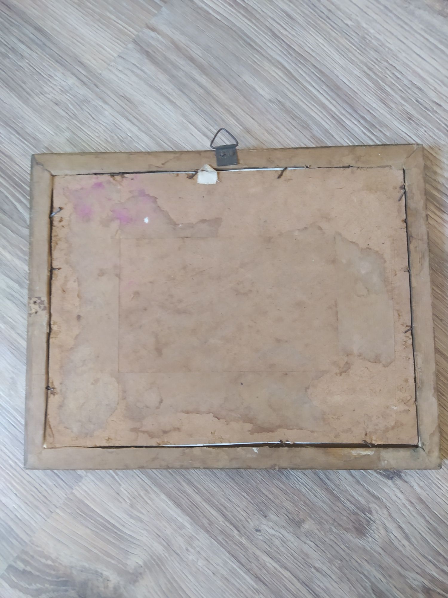 Stara drewniana klimatyczna ramka na zdjęcie/obraz 27x21