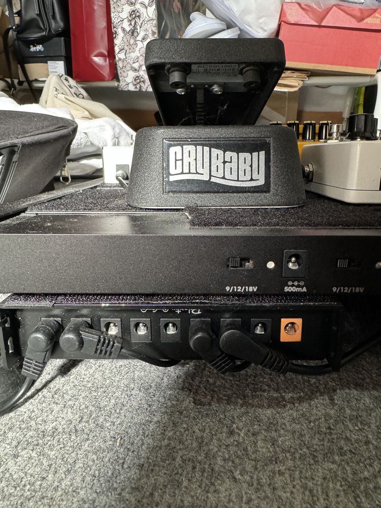 pedal board with pedals