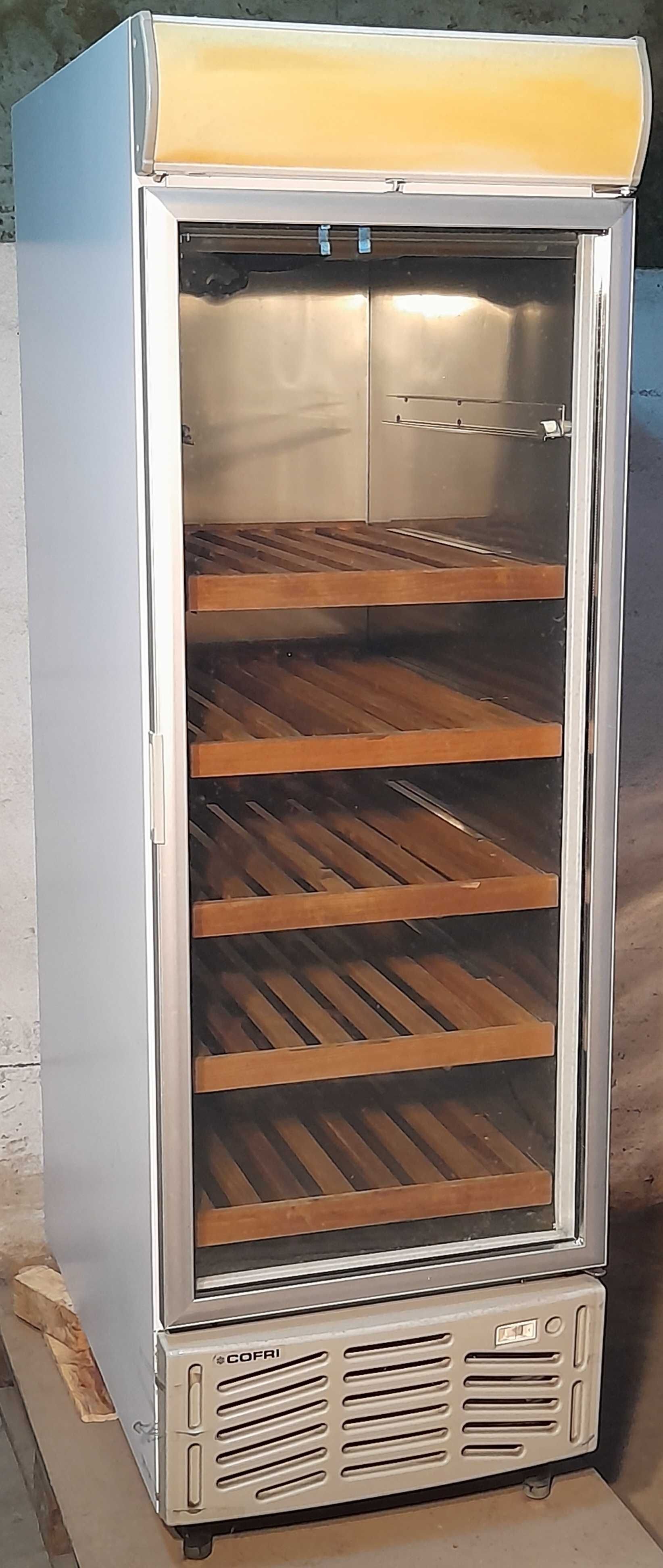 EXPOSITOR ARMÁRIO FRIGORIFICO INOX VERTICAL C/ PORTA VIDRO USADO