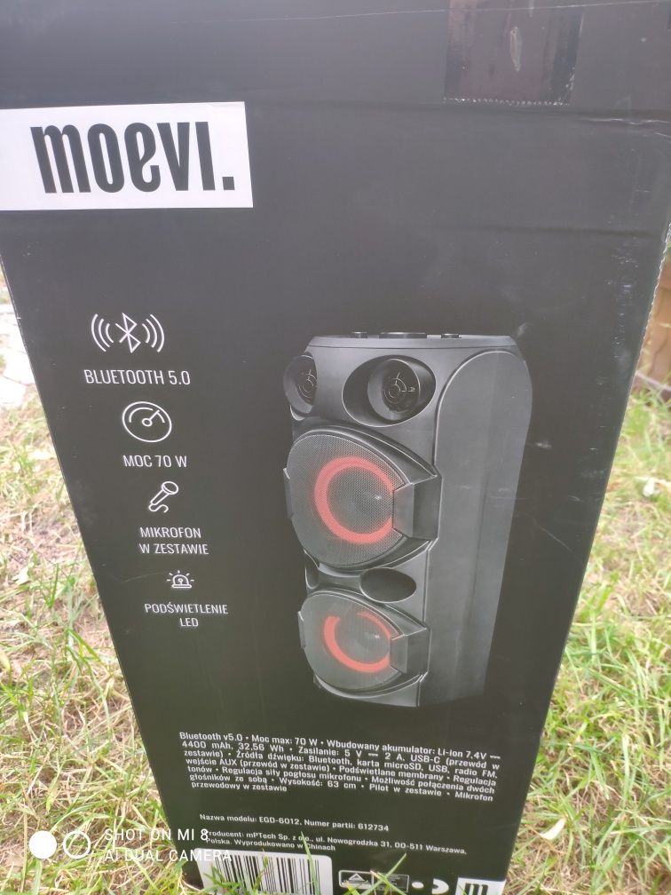 Moevi GŁOŚNIK BT MOEVI EGD-6012 70W jak nowy