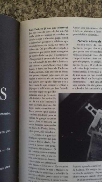 Revista Ler com artigo de Luiz Pacheco