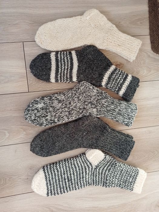 Skarpety wełniane ręcznie robione
