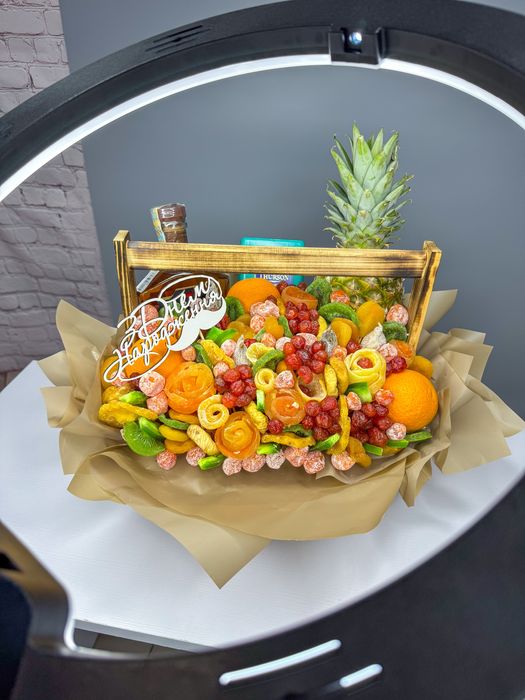 Подарунок для чоловіка , подарунок для тата , букет з сухофруктів