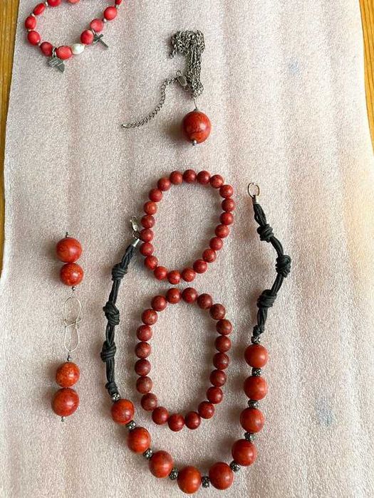 Duży zestaw z koralowcem