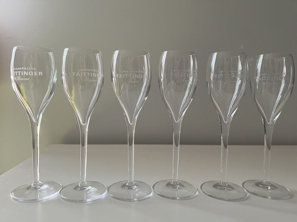 6 flutes Champanhe Taittinger