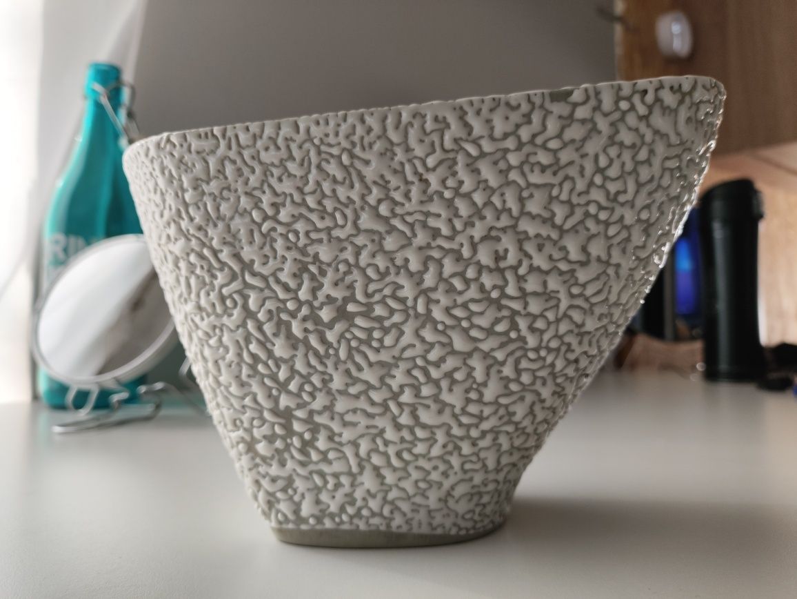 Wazon ikebana Porcelana Pruszków porcelit lata 60