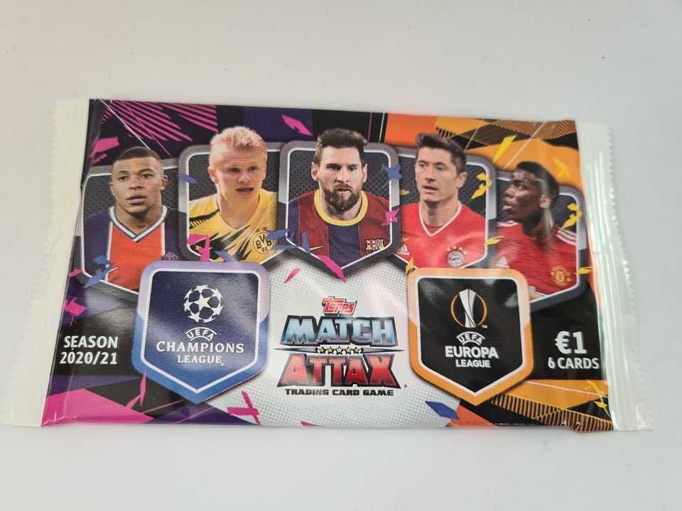 Karty 30 saszetki Champions League UEFA Match Attax 2020/2021+gratis