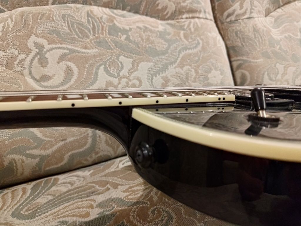 Gitara elektryczna ESP LTD EC-1000 Fishman Piezo QM STBLK / jak LesPau
