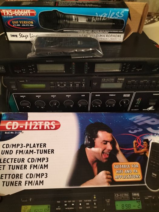 Odbiornik wielokanałowy wzmacniacz CD stageline monacor