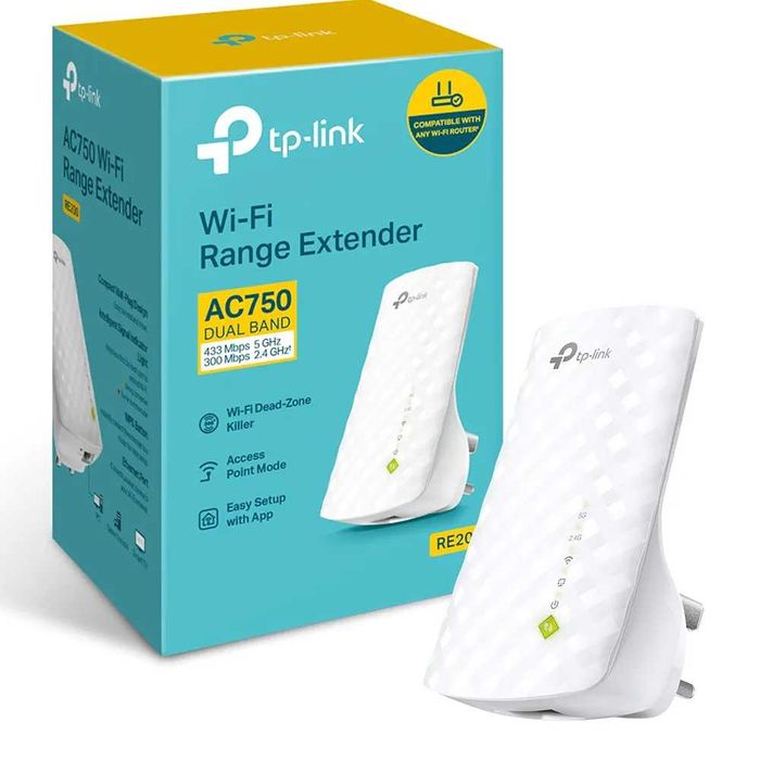 TP-LINK Extensor de WiFi RE200 2,4GHz e 5G