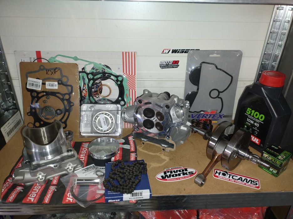 Kawasaki kxf 250 rok 04-08 zestaw naprawczy całego silnika