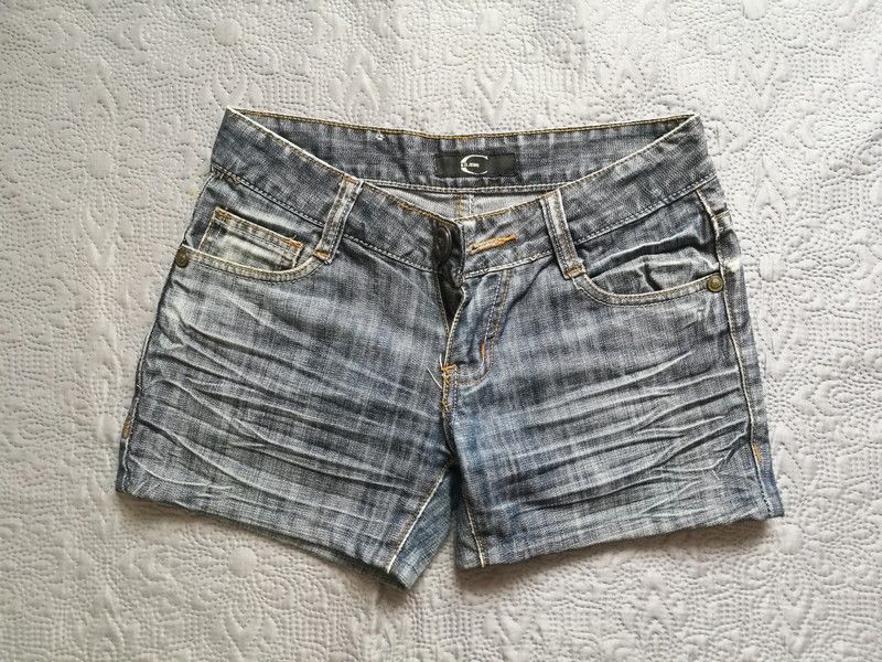 Szorty krótkie spodenki jeans przetarcia B.G.Jeans