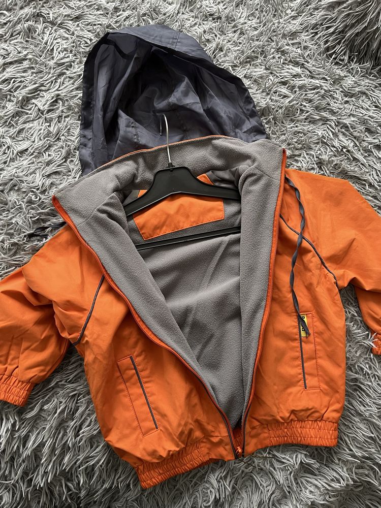 Куртка ветрівка помаранчева на 110 см 3-4 роки
