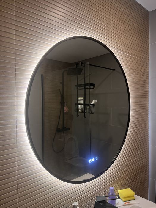 Espelho de WC- 80 cm - Antiembaçante - Com luz LED iluminada