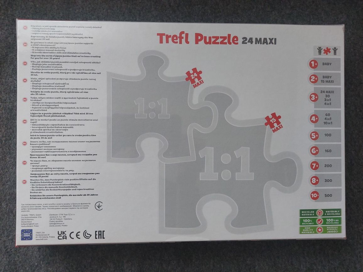 Puzzle 3+ Trefl Frozen 24 Maxi Nowe
