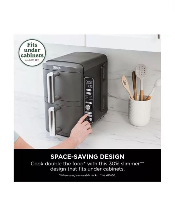 Фритюрниця NINJA Double Stack XL SL400/Сірий/Нова/Запакована/Оригінал