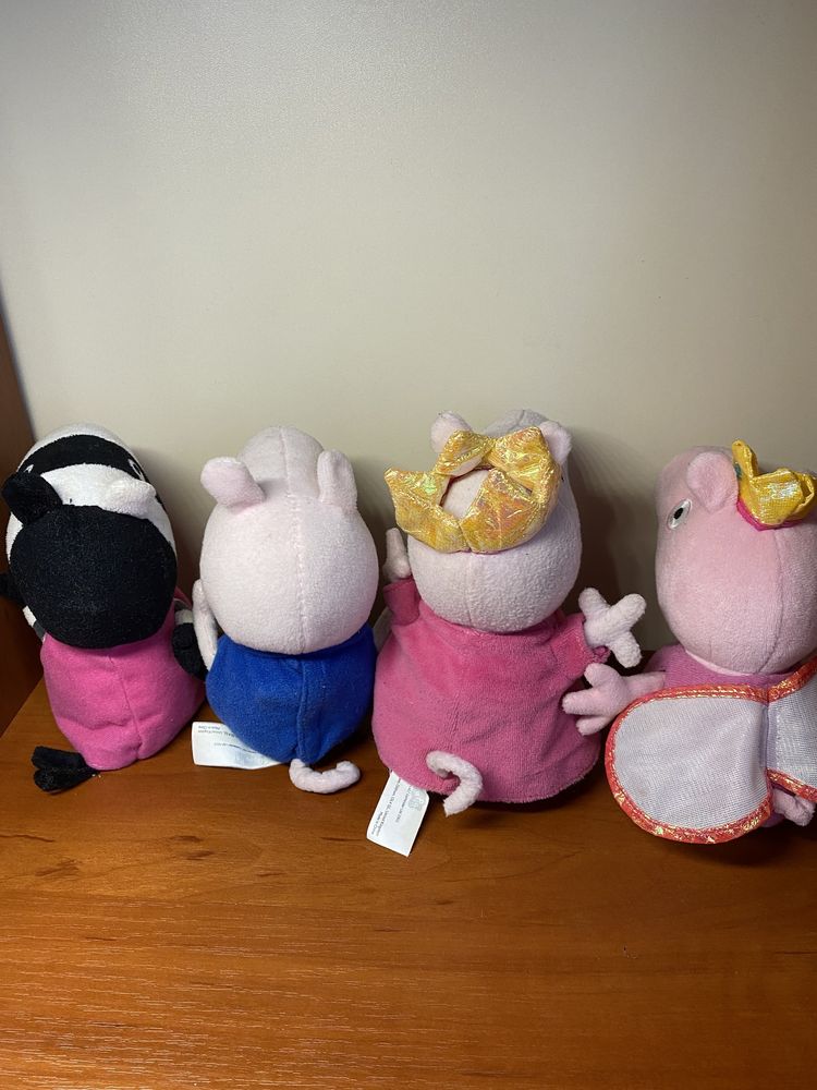 Мягкие игрушки Свинка Пеппа (Peppa Pig), Джордж и зебра Зоя