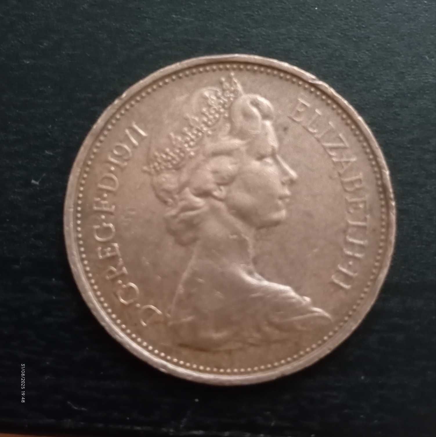 Moeda inglesa 1971