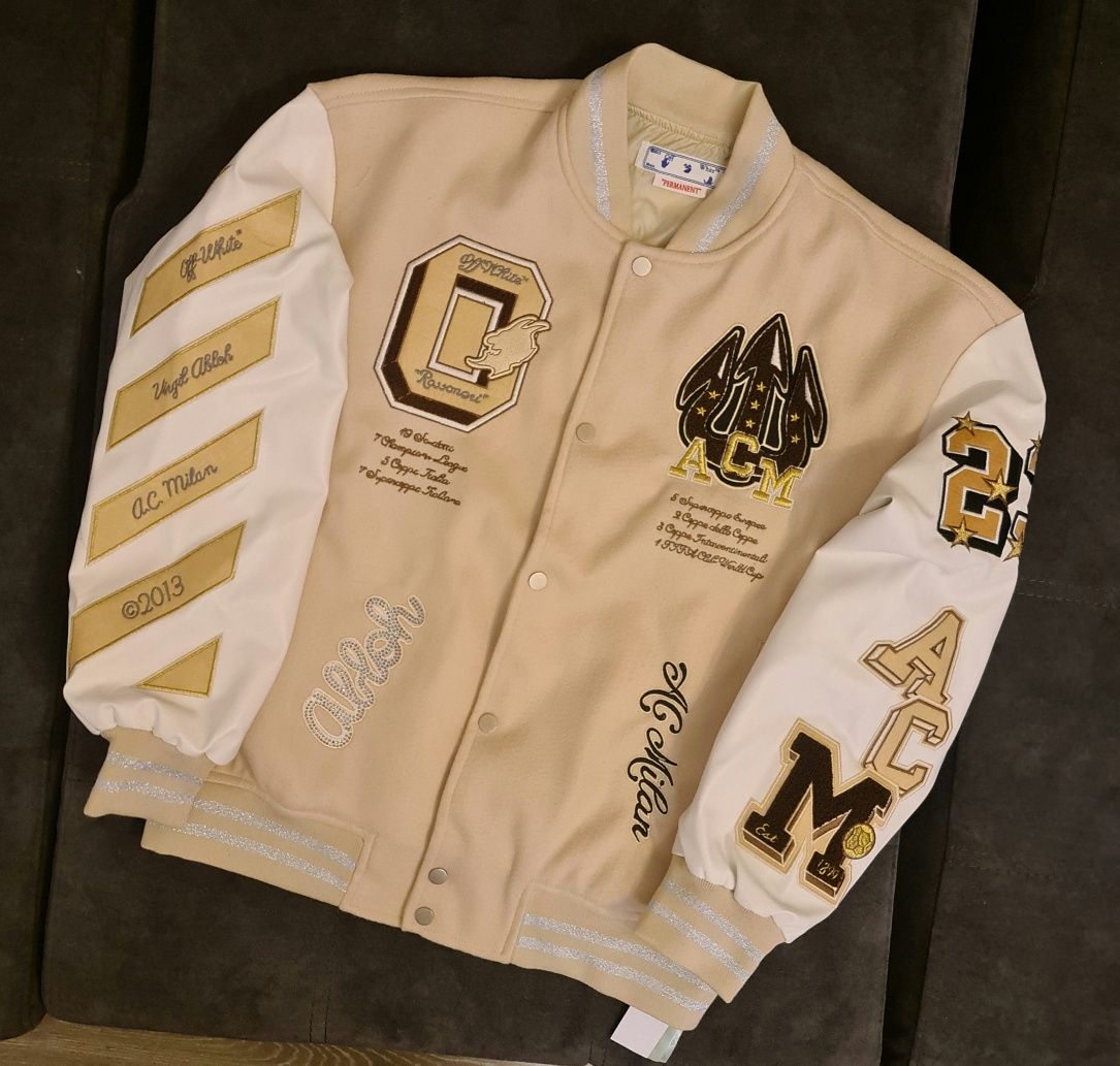 Casaco Off-White X AC MIlan tam S