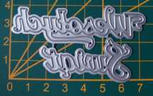 Wykrojnik polski napis wesołych świąt scrapbooking