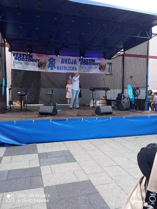 Scena mobilna 6x5m z zadaszeniem na przyczepie