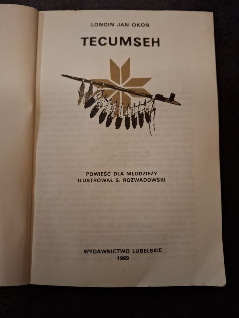 TECUMSEH Longin Jan Okoń książka
